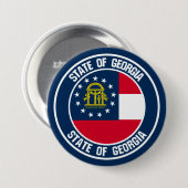 Georgien-Runde Button (Vorne & Hinten)