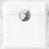 Georgien Runder Aufkleber (Tasche)