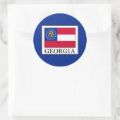 Georgien Runder Aufkleber (Tasche)