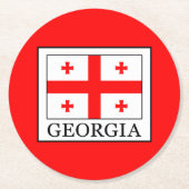 Georgien Runder Pappuntersetzer (Vorderseite)
