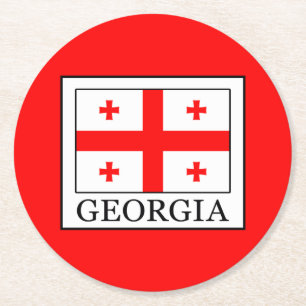 Georgien Runder Pappuntersetzer