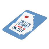 Georgien Save the Date - Anpassbare Stadt Magnet (Linke Seite)