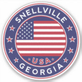 Georgien, Snellville Aufkleber (Vorderseite)