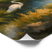 Georgien Sommer Strandlandschaft mit Vögeln Poster (Ecke)