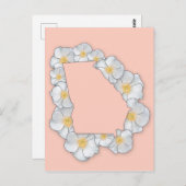 Georgien Staat Blume - Cherokee Rose Postkarte (Vorne/Hinten)