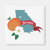 Georgien-Staat Magnet (Vorne)