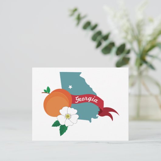 Georgien-Staat Postkarte (Stehend Vorderseite)