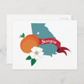 Georgien-Staat Postkarte (Vorne/Hinten)