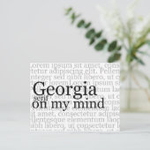 Georgien steht mir im Sinn Postkarte (Stehend Vorderseite)