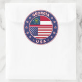 Georgien t-shirt, Georgien sticker, Runder Aufkleber (Tasche)