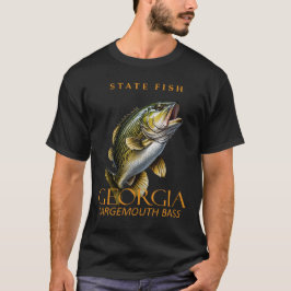 Georgien-Territorium Fisch der Largemouth-Bass T-Shirt
