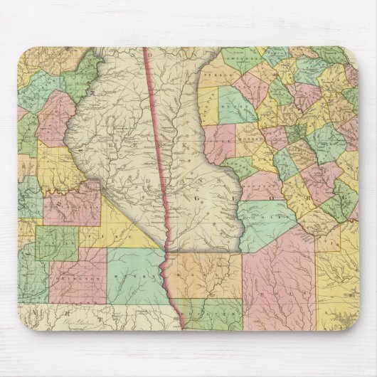 Georgien und Alabama 3 Mousepad (Vorne)