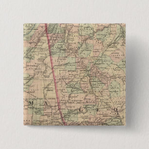 Georgien und Alabama Button