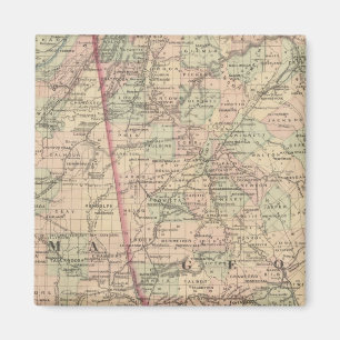 Georgien und Alabama Magnet