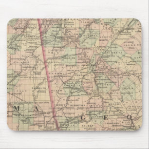 Georgien und Alabama Mousepad