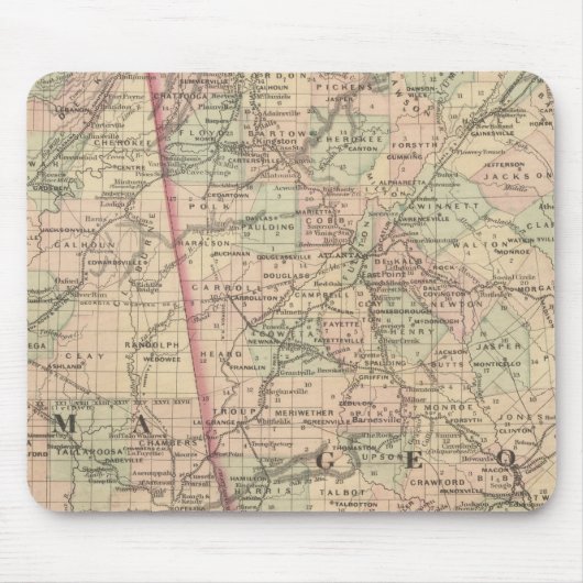 Georgien und Alabama Mousepad (Vorne)