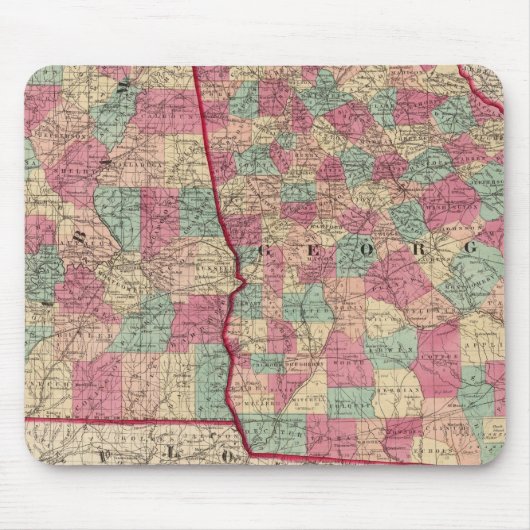 Georgien und Alabama Mousepad (Vorne)
