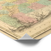 Georgien und Alabama Poster (Ecke)