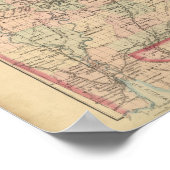 Georgien und Alabama Poster (Ecke)