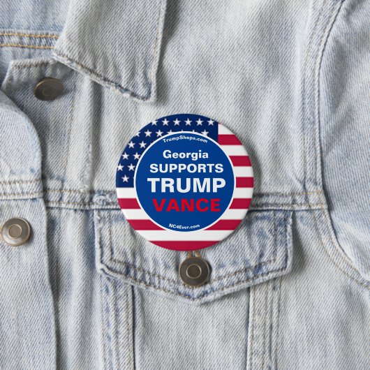 Georgien UNTERSTÜTZT TRUMP VANCE Button (Beispiel)