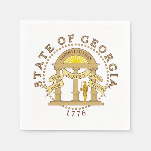 Georgien unterzeichnet serviette (Vorderseite)