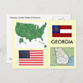 Georgien, USA Postkarte (Vorne/Hinten)
