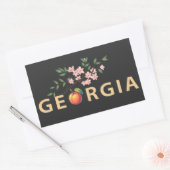 Georgien USA Rechteckiger Aufkleber (Umschlag)