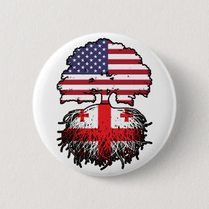 Georgien USA USA Vereinigte Staaten Button