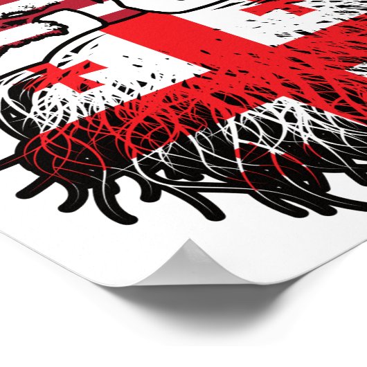 Georgien USA USA Vereinigte Staaten Poster (Ecke)