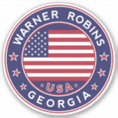 Georgien, Warner Robins Aufkleber (Vorderseite)