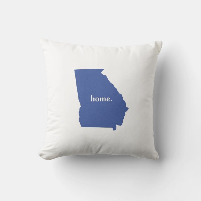 Georgien Zuhause Silhouette Staat Karte Kissen (Vorderseite)