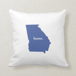 Georgien Zuhause Silhouette Staat Karte Kissen