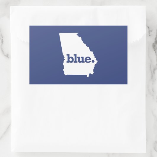 Georgiendemokratin Rechteckiger Aufkleber (Tasche)