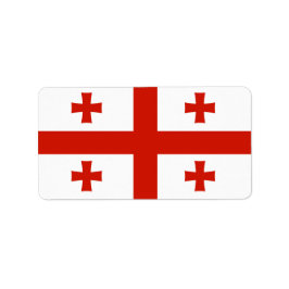 Georgienflagge Adressaufkleber