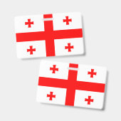 Georgienflagge Ausweis (Vorder- & Rückseite)
