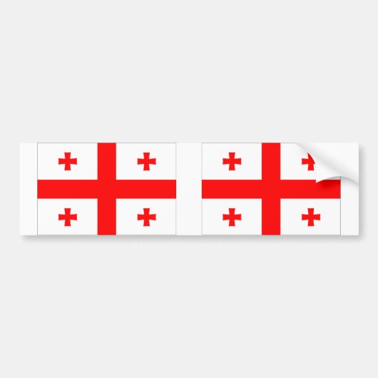 Georgienflagge Autoaufkleber (Vorne)
