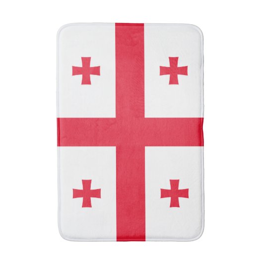 Georgienflagge Badematte (Vorderseite Vertikal)