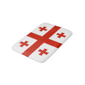 Georgienflagge Badematte (Schrägansicht)