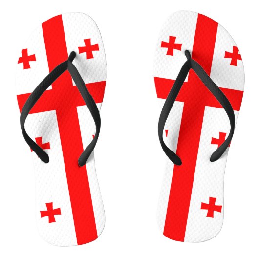 Georgienflagge Badesandalen (Fußbett)