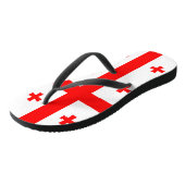 Georgienflagge Badesandalen (Schrägansicht)