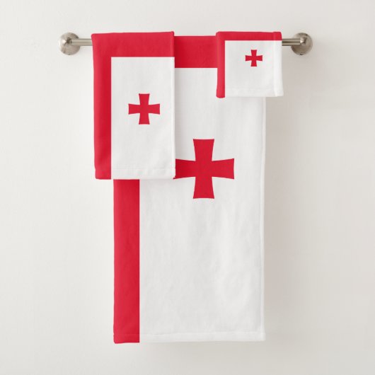 Georgienflagge Badhandtuch Set (Insitu)