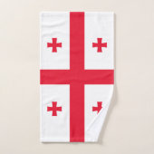 Georgienflagge Badhandtuch Set (Handtuch)