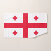 Georgienflagge Badhandtuch Set (Handtuch)