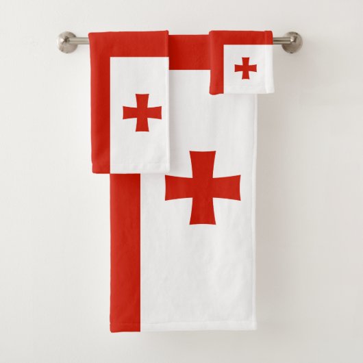 Georgienflagge Badhandtuch Set (Insitu)