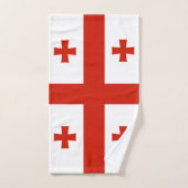 Georgienflagge Badhandtuch Set (Handtuch)