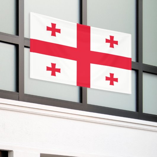Georgienflagge Banner (Äußeres Gebäude)