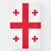 Georgienflagge Banner (Vertikal)