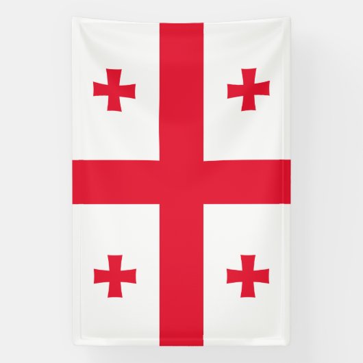 Georgienflagge Banner (Vertikal)