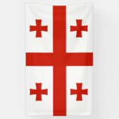 Georgienflagge Banner (Vertikal)