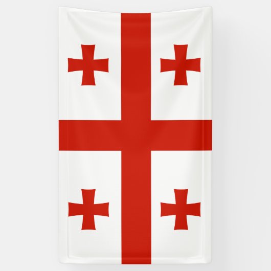 Georgienflagge Banner (Vertikal)